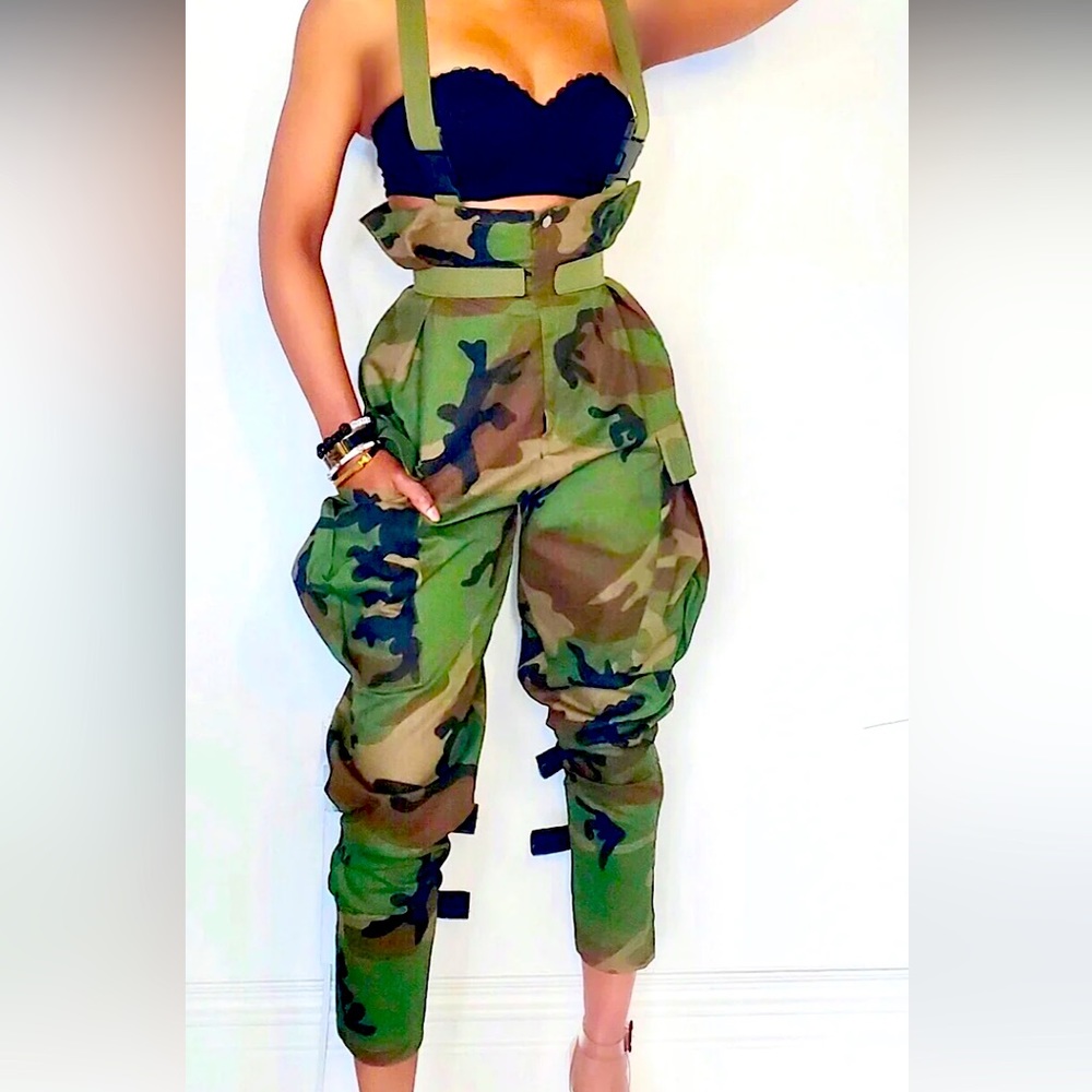Unique/sexy/sheik Cargo Overalls- super cute